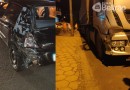 Colisão entre carro e carreta é registrada na PR-483