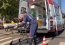 Mulher é atropelada na Tenente Camargo