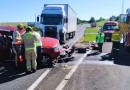 Mulher morre após se envolver em colisão lateral na BR-280 no trevo de acesso a Salgado Filho