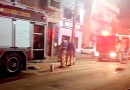 Bombeiros são mobilizados para combate à incêndio em prédio