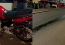 Óleo na pista provoca queda de motociclista e choque contra caminhão