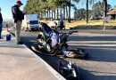 Jovem sofre fraturas em colisão entre carro e moto na PR-483