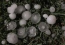 Forte chuva de granizo atingiu Dois Vizinhos na madrugada