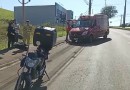 Acidente deixa motociclista ferido na Avenida Antônio Silvio Barbieri