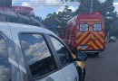 Mulher sofre queda de motocicleta ao tentar evitar acidente
