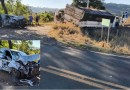 Carro fica destruído após colisão com caminhão na PR-281