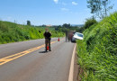 Saída de pista é registrada na PR-566 em Itapejara D'Oeste