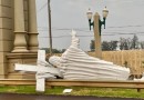Vendaval derruba imagem do Cristo no Paraná, diz prefeitura