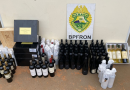BPFRON apreende bebidas estrangeiras em Santo Antônio do Sudoeste