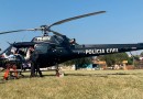Homem de 62 anos é transferido pelo helicóptero do Saer