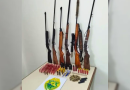 Polícia Militar prende três homens e apreende armas na área rural
