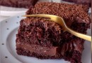 Bolo gelado de brigadeiro molhadinho