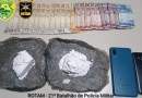 Três homens são detidos por tráfico de drogas durante bloqueio da ROTAM à PR 182