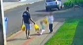 Vídeo mostra pai chutando filha de 3 anos em via pública; caso é investigado