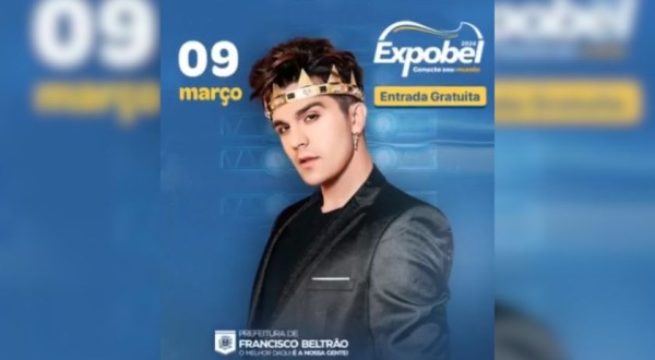 Logo mais Luan Santana retorna à Expobel em Francisco Beltrão com show gratuito para os fãs