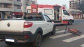 Ciclista de 25 anos fica ferido em colisão com caminhonete em Marmeleiro