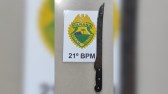 Homem é preso no Bairro Jardim Virgínia após ameaçar vizinhos com um facão