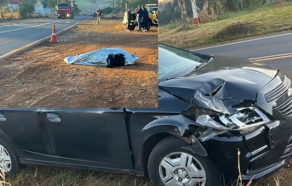 Idoso morre atropelado por carro na PR-158