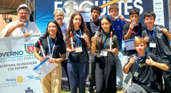 Alunos da rede estadual são vice-campeões na 19ª Olimpíada Brasileira de Foguetes
