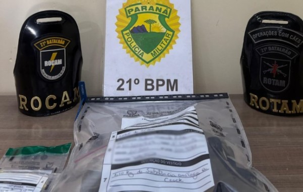 Polícia Militar apreende um quilo de crack escondido em para choque de carro