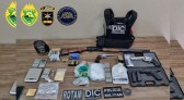 Polícia Militar do Paraná e Polícia Civil de SC prendem três pessoas e apreendem drogas e armas em Beltrão