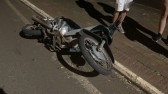 Motociclista fica ferido em acidente em Beltrão