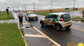 Colisão na PR-281 envolve dois veículos e deixa um ferido