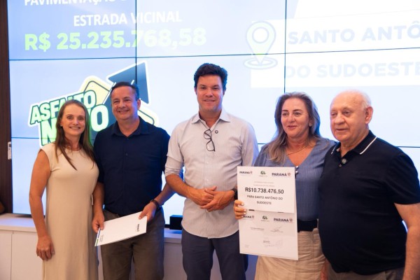 Governo do Paraná libera R$ 197,4 milhões para pavimentação em 15 municípios