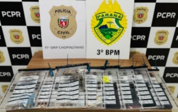 Em ação conjunta, Polícia Civil e Polícia Militar prendem dois homens, apreendem drogas e armas