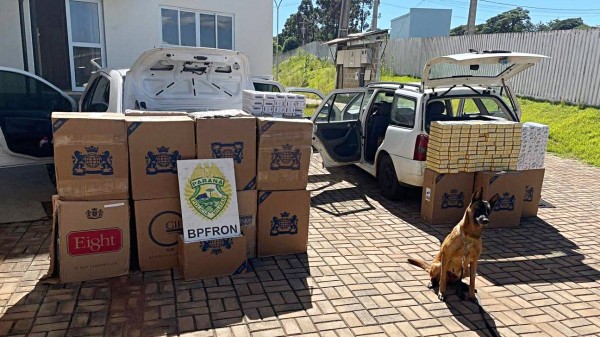 BPFRON apreende veículos com cigarros contrabandeados em Ampére