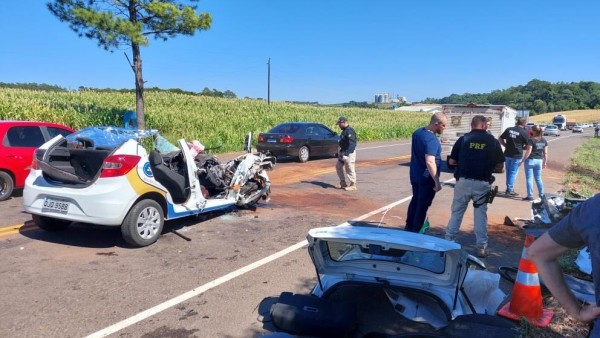 Jovem morre em grave acidente na BR163