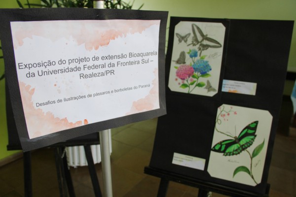 Coletivo Bioaquarela da UFFS - Campus Realeza organiza exposição na Casa da Cultura