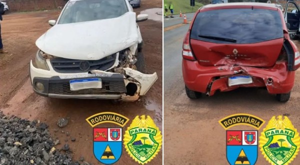 Motorista embriagado bate durante fuga da PM na PR-180 em Francisco Beltrão