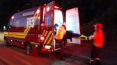 Casal fica ferido em colisão envolvendo carro e moto na Serra do BNH
