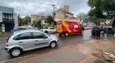 Acidente envolvendo moto e carro é registrado no centro de Beltrão