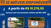 Prefeitura lança novo leilão de imóveis com 22 terrenos disponíveis