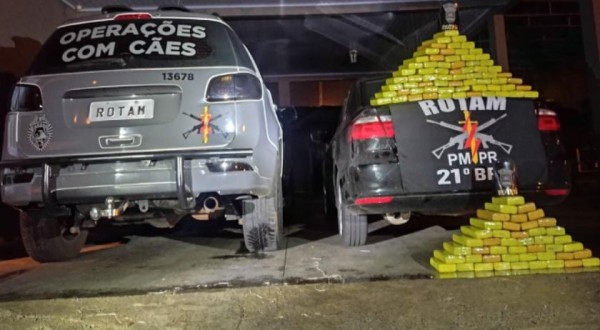 Homem é preso com 100 kg de maconha em veículo