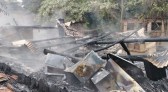 Incêndio destrói residência utilizada como apoio em propriedade rural