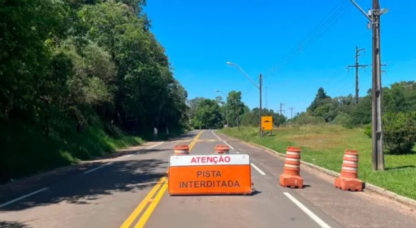 Trecho da PR-483 será interditado temporariamente nesta sexta