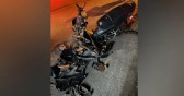 Motociclista fica ferido em colisão no Pinheirinho