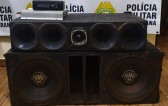 PM apreende som automotivo após denúncia de perturbação do sossego