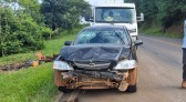 Acidente deixa mulher ferida, na PR 180