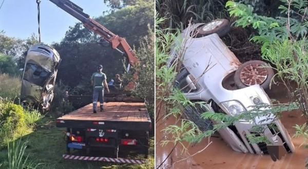 𝗩𝗲í𝗰𝘂𝗹𝗼 𝘀𝗮𝗶 𝗱𝗮 𝗽𝗶𝘀𝘁𝗮 𝗲 𝗰𝗮𝗶 𝗲𝗺 𝗿𝗶𝗼 𝗻𝗮 𝗣𝗥-𝟭𝟴𝟬; 𝗰𝗼𝗻𝗱𝘂𝘁𝗼𝗿 𝘃𝗼𝗹𝘁𝗮𝘃𝗮 𝗱𝗼 𝗵𝗼𝘀𝗽𝗶𝘁𝗮𝗹 𝗰𝗼𝗺 𝗼 𝗮𝘃ô