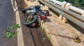 Motociclista de 38 anos morre após sofrer queda na ponte Rio Chopim, na BR 158