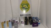 BPFRON apreende objetos em ônibus em Santo Antônio do Sudoeste