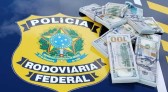 PRF apreende milhares de dólares escondidos em painel de carro conduzido por catarinense