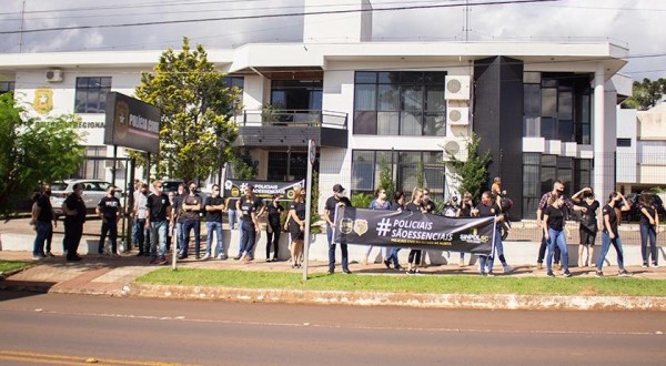 Policiais Civis promovem ato em defesa de direitos e de valorização