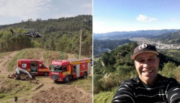Agricultor morre esmagado por trator em SC