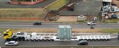 Caminhão com peça gigante da Itaipu passa por Francisco Beltrão, nesta terça-feira (21)