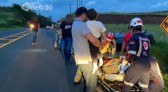 Criança de dois anos sai ilesa de capotamento na PR 566; duas pessoas ficaram feridas